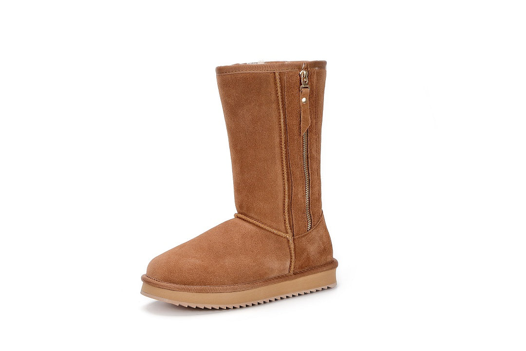 Suede Zipper Tall