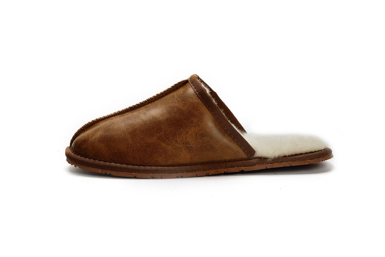 Leather Scuff Slipper